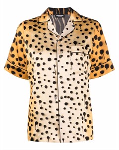 Пижамная рубашка с леопардовым принтом Dsquared2