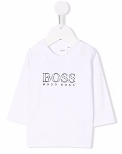 Футболка с длинными рукавами и логотипом Boss kidswear