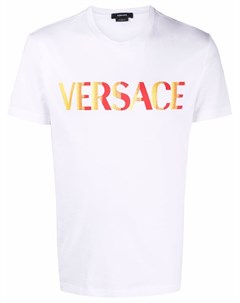 Футболка с вышитым логотипом Versace