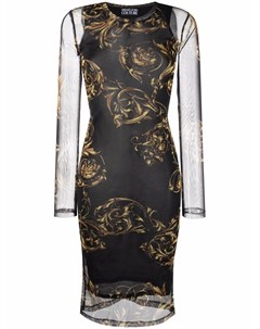 Платье с принтом Regalia Baroque Versace jeans couture