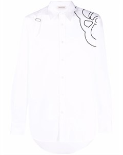 Рубашка с контрастной отделкой Alexander mcqueen