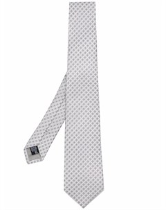 Шелковый галстук с геометричной вышивкой Giorgio armani