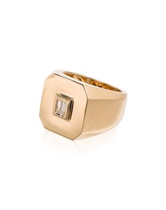 Золотое кольцо печатка с бриллиантами Shay