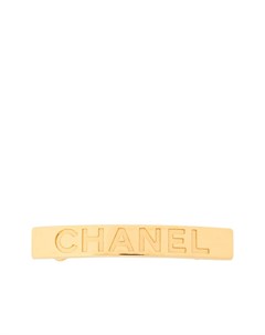 Заколка для волос 1997 го года с тисненым логотипом Chanel pre-owned