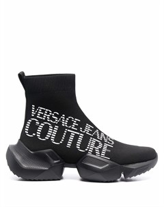 Кроссовки носки с логотипом Versace jeans couture
