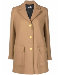 Короткое однобортное пальто Love moschino