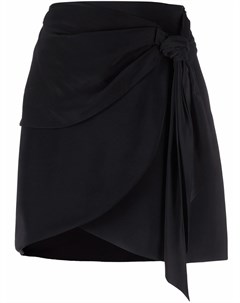Шелковая юбка мини с узлом Federica tosi