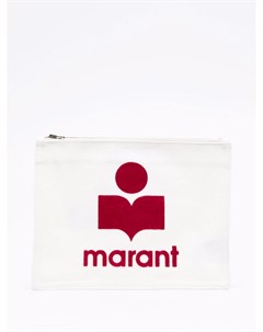 Клатч с нашивкой логотипом Isabel marant