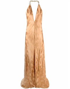 Жаккардовое платье с вырезом халтер Giuseppe di morabito