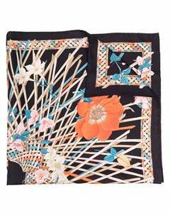 Шелковый платок с цветочным принтом Salvatore ferragamo