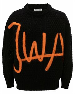 Джемпер фактурной вязки с логотипом Jw anderson