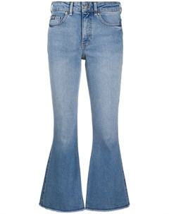 Укороченные джинсы с вышитым логотипом Versace jeans couture