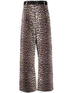 Широкие брюки с леопардовым принтом Five cm