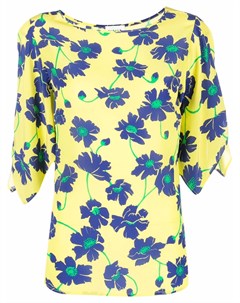 Шелковая блузка с цветочным принтом P.a.r.o.s.h.