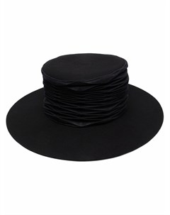 Шерстяная шляпа федора со складками Issey miyake