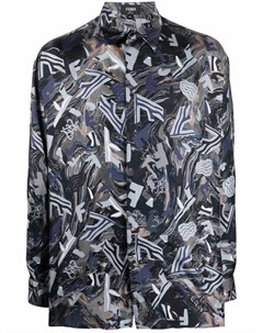 Рубашка с абстрактным принтом Fendi