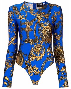 Боди с длинными рукавами и принтом Baroque Versace jeans couture