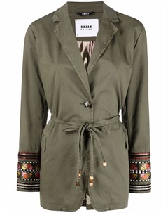 Куртка с поясом и абстрактным принтом Bazar deluxe