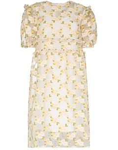 Платье Theodore с пышными рукавами и цветочной вышивкой Shrimps