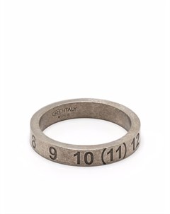 Серебряное кольцо с тиснением Maison margiela