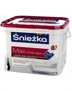Краска эмаль Краска Max White Latex с тефлоном 5л матовый белоснежный Sniezka