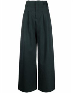 Широкие брюки с завышенной талией Ami paris