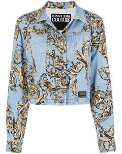 Джинсовая куртка с принтом Regalia Baroque Versace jeans couture