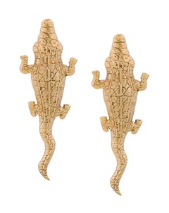 Серьги среднего размера Crocodile Natia x lako
