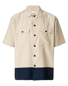 Рубашка с короткими рукавами и карманами на груди Ami paris