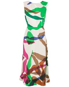 Платье миди с абстрактным узором Osklen