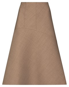 Расклешенная юбка миди со вставками Jil sander