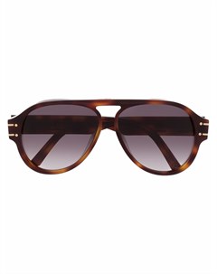 Солнцезащитные очки авиаторы черепаховой расцветки Dior eyewear