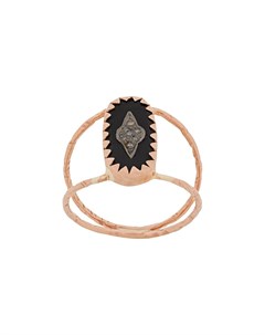 Кольцо Mahe Black из розового золота с бриллиантами Pascale monvoisin