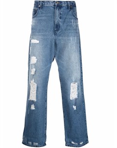 Широкие джинсы с эффектом потертости Michael kors