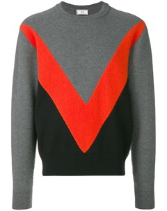Трехцветный свитер с круглым вырезом Ami paris
