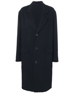 Длинное пальто с рукавами реглан и поясом Ami paris