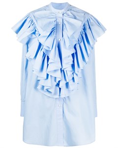 Рубашка с длинными рукавами и оборками Ami paris