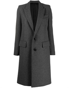 Длинное однобортное пальто Ami paris