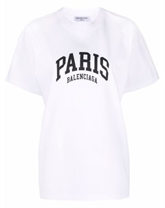 Футболка с логотипом Paris Balenciaga