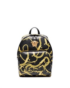 Рюкзак с логотипом и принтом Versace