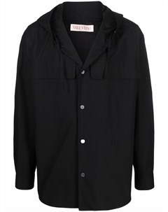 Однобортная куртка с капюшоном Valentino