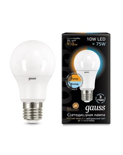 Светодиодная лампа LED A60 10W E27 930lm 2700K 4100K CTC 1 10 50 102502110 T Gauss