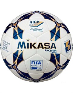 Футбольный мяч PKC 55 BR 2 Fifa Pro размер 5 синий белый Mikasa