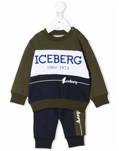Спортивный костюм с вышитым логотипом Iceberg kids