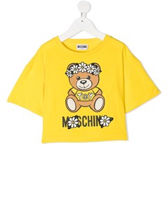Укороченная футболка с принтом Teddy Bear Moschino kids