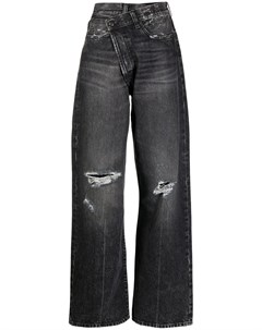 Широкие джинсы Crossover с эффектом потертости R13