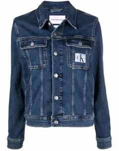 Джинсовая куртка с нашивкой логотипом Calvin klein jeans