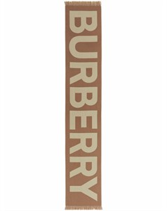 Шерстяной шарф с логотипом Burberry