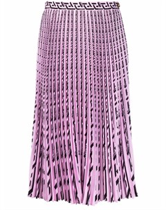 Плиссированная юбка миди с узором La Greca Versace