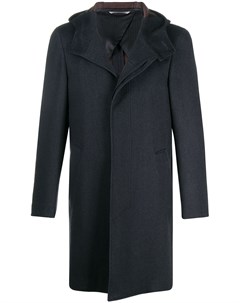 Пальто с потайной застежкой и оборками Canali